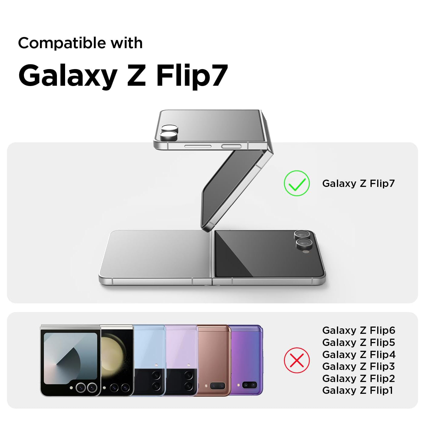 Magnetic Clear Case for Samsung Galaxy Z Flip 7 MagSafe Compatible Magnetic Shockproof Bumper Clear Cover