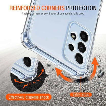 Clear Shockproof Bumper Case Cover For Samsung