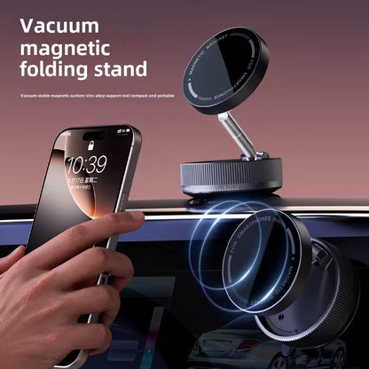 Vacuum Magnetic Suction-Cup Car Phone Holder Mount Foldable Stand