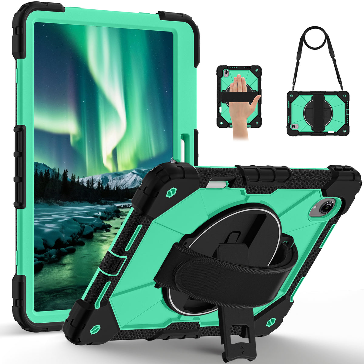 For Lenovo Idea Tab Pro Gen 2 13-inch (TB390) 2026 Rugged Stand Hard Case Shockproof Cover Strap