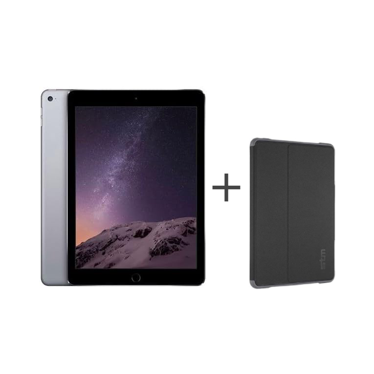 Apple iPad Air 2 64GB Wifi (Space Gray) | Flip Case Included | Refurbished Excellent