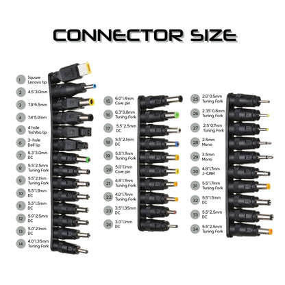 34 Pins For Universal Use From Standard Plug 5.5*2.5mm