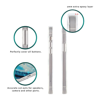 For iPhone 13 12 11 Pro Max Shockproof Case Glitter Flower Floral Bling Cover