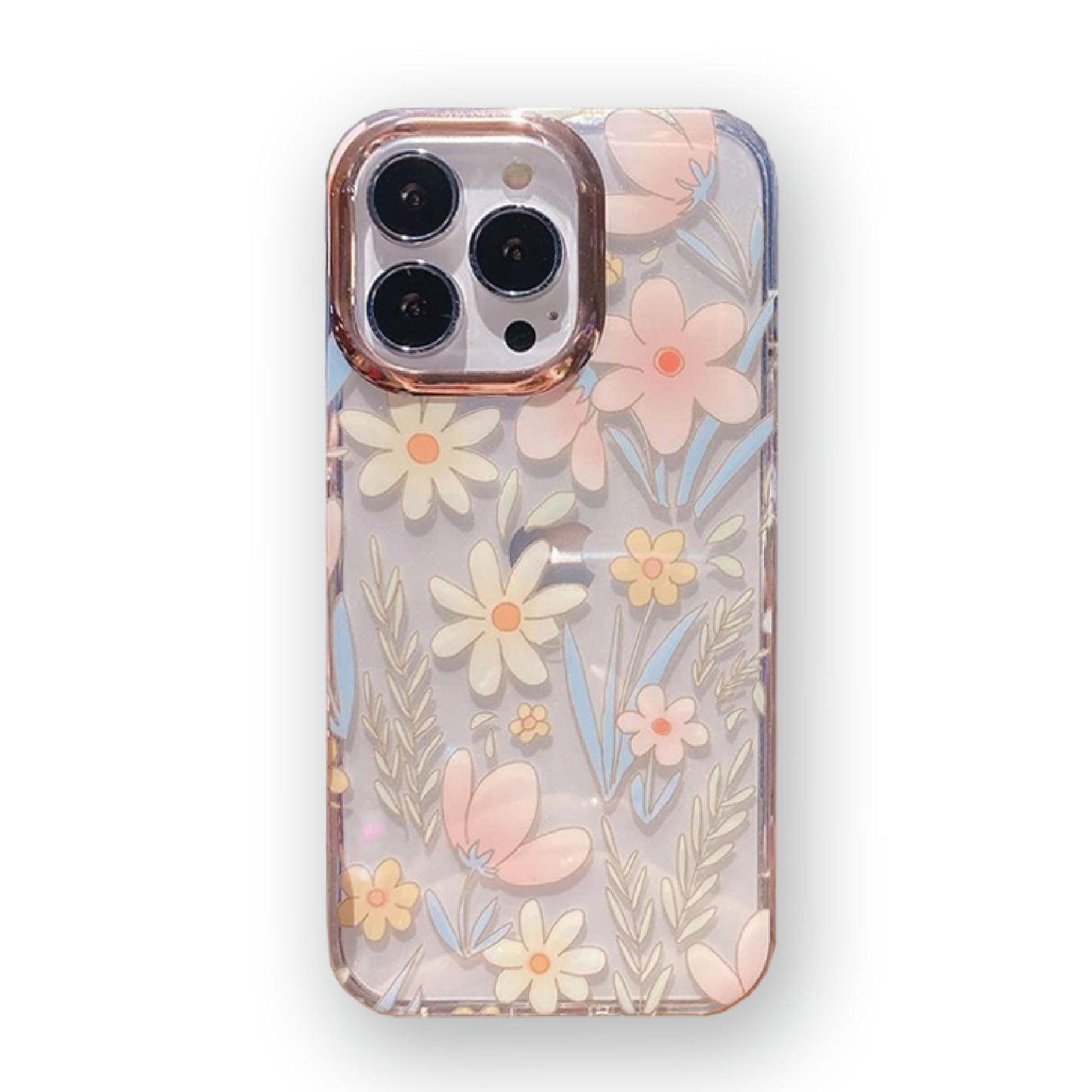 For iPhone 13 12 11 Pro Max Shockproof Case Glitter Flower Floral Bling Cover