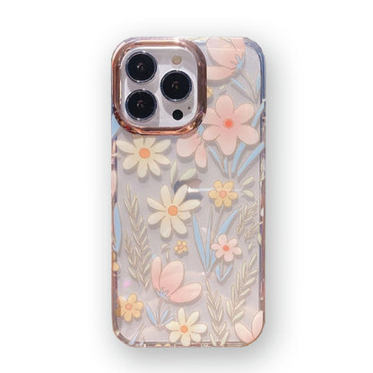 For iPhone 13 12 11 Pro Max Shockproof Case Glitter Flower Floral Bling Cover