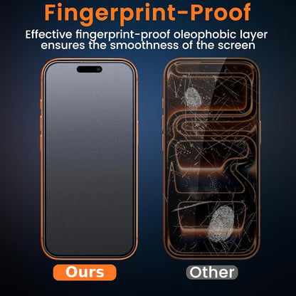 For iPhone 17 Pro Max (6.9”) Matte Anti-Glare Screen Protector 9H Tempered Glass Film