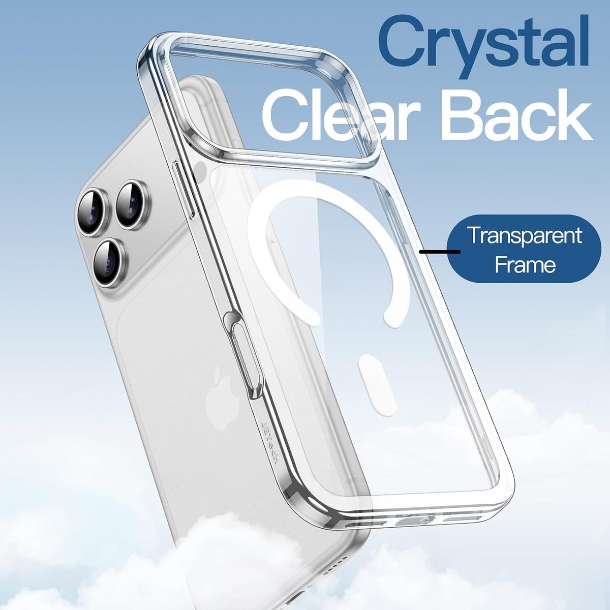 For Apple iPhone 18 Pro Max / 17 Pro Max 6.9-inch Crystal Clear Case Compatible with MagSafe