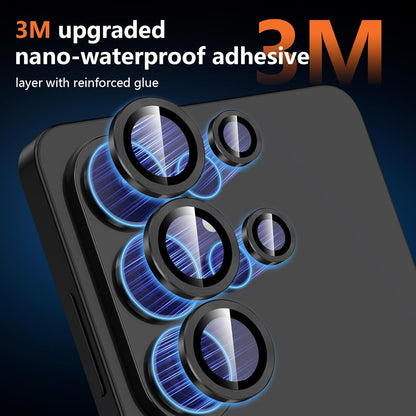 For Samsung Galaxy S26 Ultra Metal Camera Lens Glass Individual Eagle Protector Cover (Black)