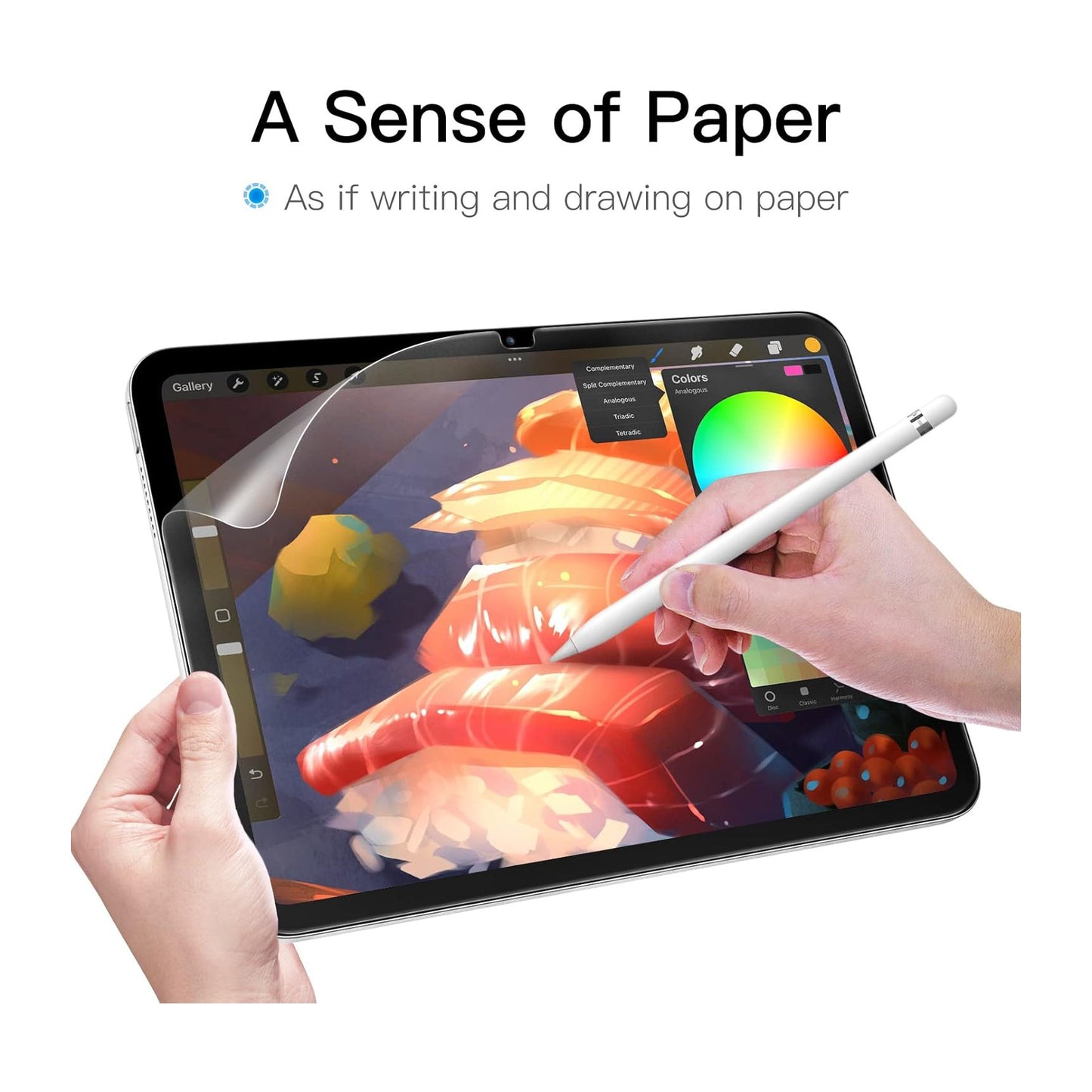Paper Feel Screen Protector for iPad (A16) 11th/10th Gen (2025/2022) Anti-Glare Matte PET Film for Drawing & Writing