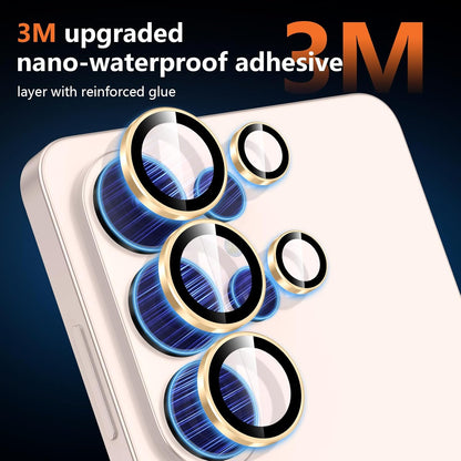 For Samsung Galaxy S26 Ultra Metal Camera Lens Glass Individual Eagle Protector Cover (Gold)