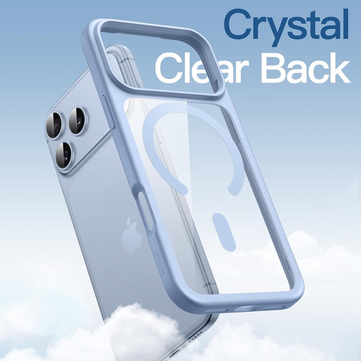 For Apple iPhone 18 Pro Max 6.9-inch Crystal Clear Case Compatible with MagSafe (Glacier)