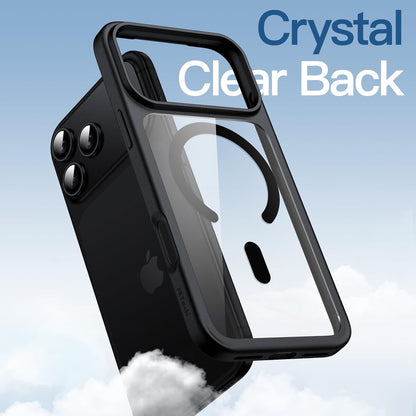 For Apple iPhone 18 Pro Max / 17 Pro Max (6.9") - Black Crystal Case Compatible with MagSafe
