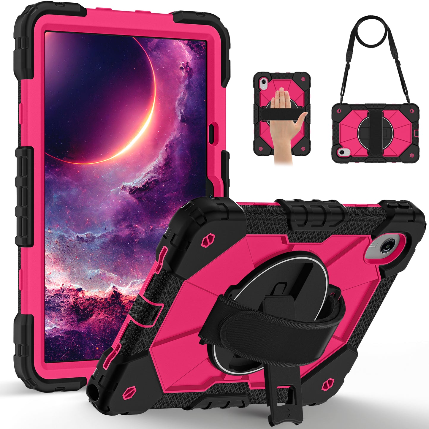 For Lenovo Tab M11 2024 11-inch (TB330FU) / Idea 2025 (TB336FU) Rugged Stand Hard Case Shockproof Cover Strap