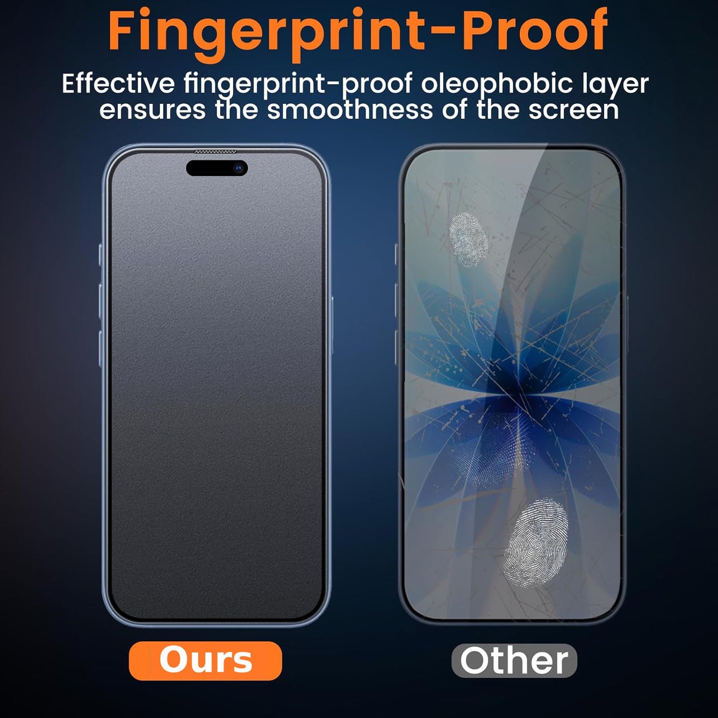 For iPhone 17 (6.3”) Matte Anti-Glare Screen Protector 9H Tempered Glass Film