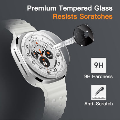 [2 Pack] For Samsung Galaxy Watch Ultra (2025/2024) / 6 Classic 47mm Tempered Glass Screen Protector