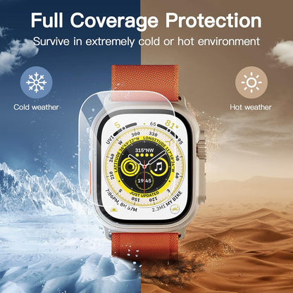 [2 Pack] For Apple Watch Ultra 3/2/1 49mm Tempered Glass Screen Protector