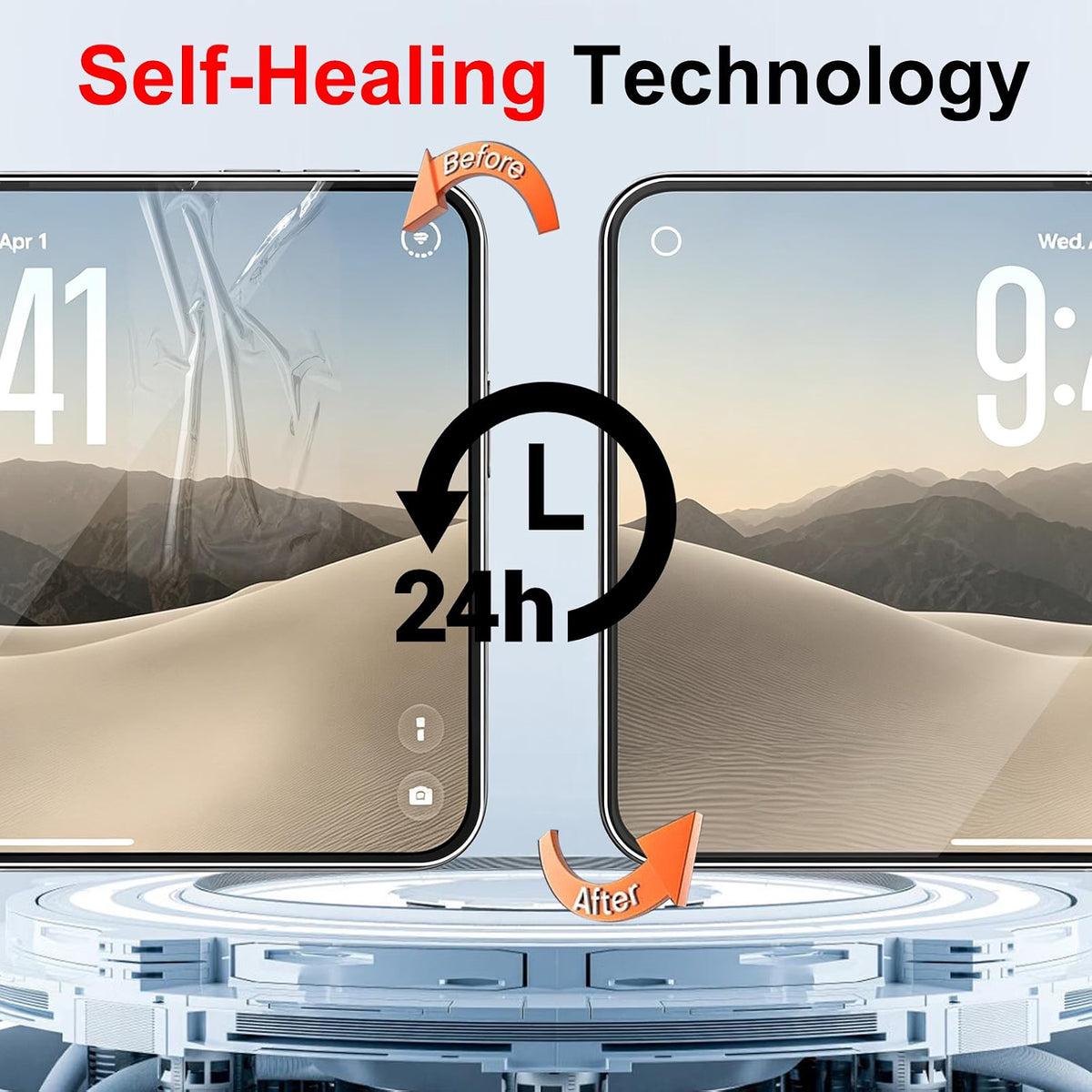 Screen Protector HYDROGEL Gel + Tempered Glass - Apple iPhone 18 Duo
