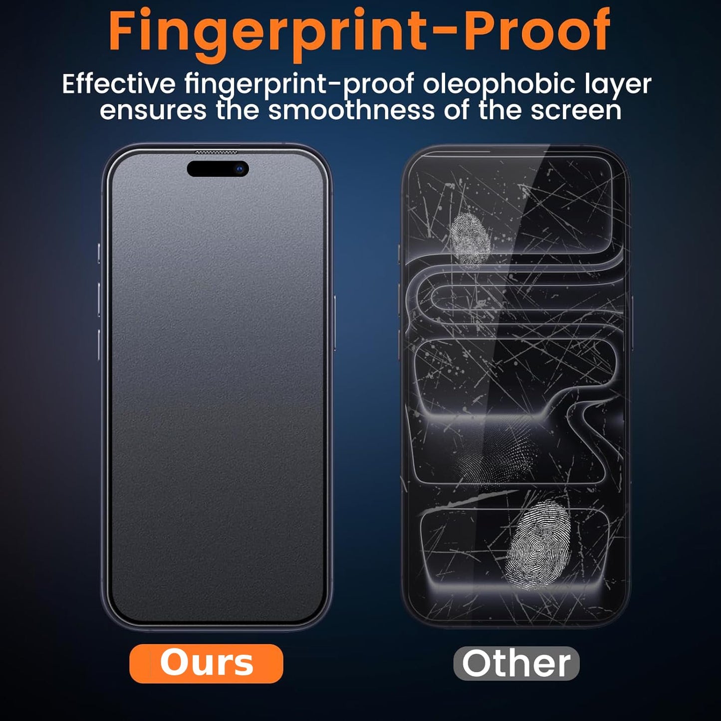 For iPhone 17 Pro (6.3”) Matte Anti-Glare Screen Protector 9H Tempered Glass Film