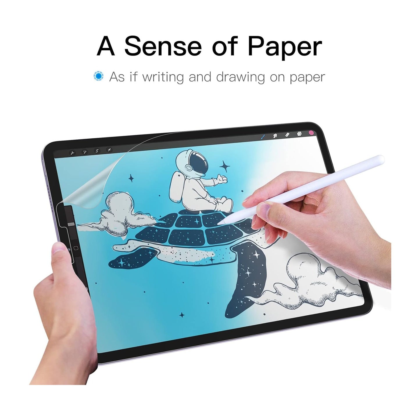 Paper Feel Screen Protector for iPad Air 5/4th Gen 10.9" (2022/2020) Anti-Glare Matte PET Film for Drawing & Writing