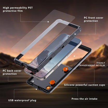 Redpepper Case Underwater IP68 Waterproof Phone Case Cover Fits 6.9 inch Phones