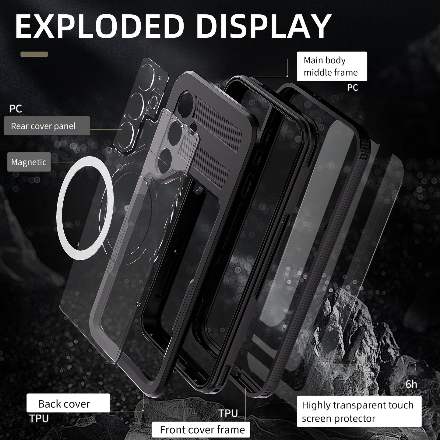 Redpepper Case Life Cover Waterproof Dust Shockproof For Samsung Galaxy S25 Plus