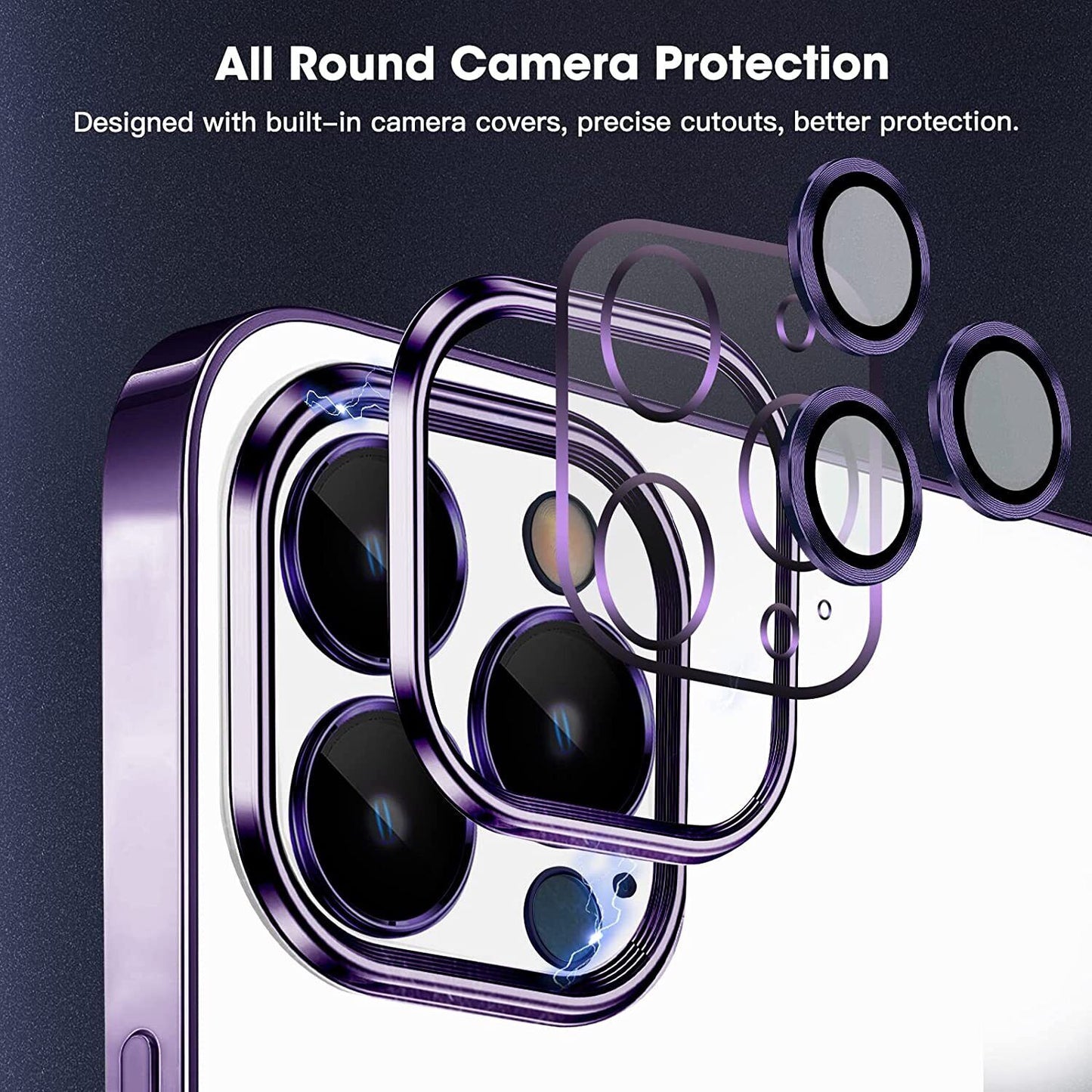 Magsafe Clear Plating Slim Magnetic Case Cover For iPhone 14 Pro Max Plus