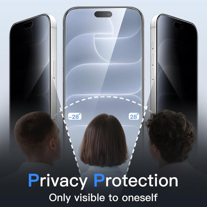 For iPhone 18 Pro Max (6.9”) Tempered Glass Privacy Screen Protector Anti-Spy 9H Hardness