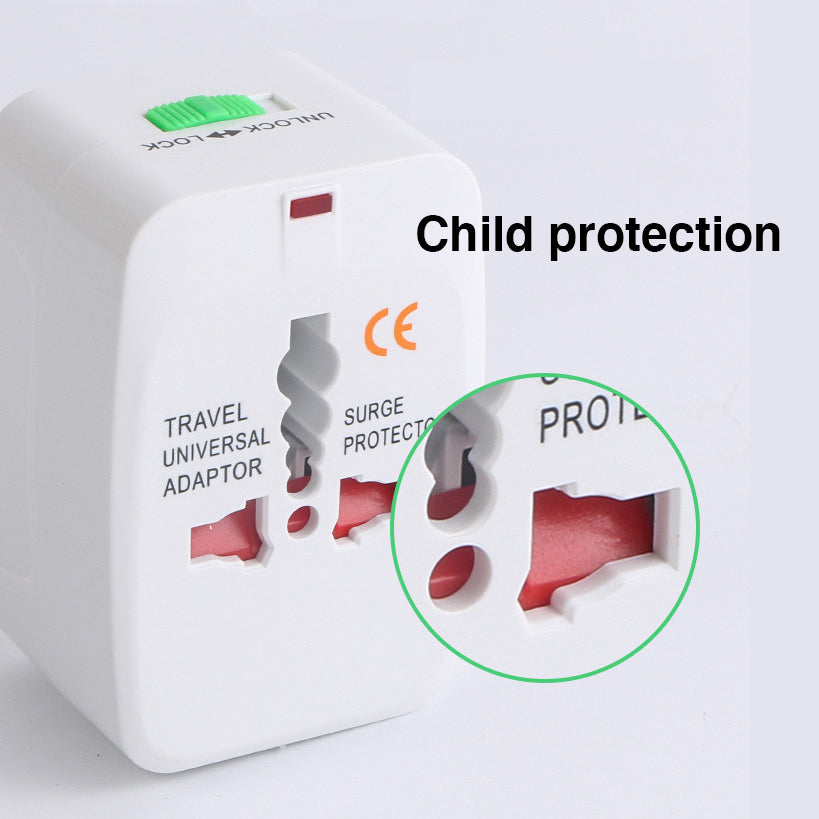 International Universal Travel Adapter AC Charger US UK AU EU AS Plug Converter