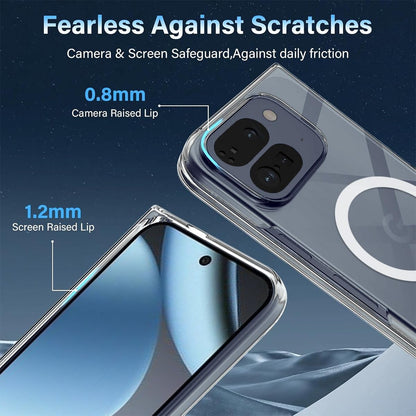 Magnetic Clear Case for Google Pixel 10 Pro Fold MagSafe Compatible Anti-Scratch Transparent Protective Cover