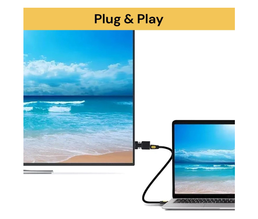 VGA Male to HDMI Female Converter Adapter 1080P with Audio Output and USB Power Cable