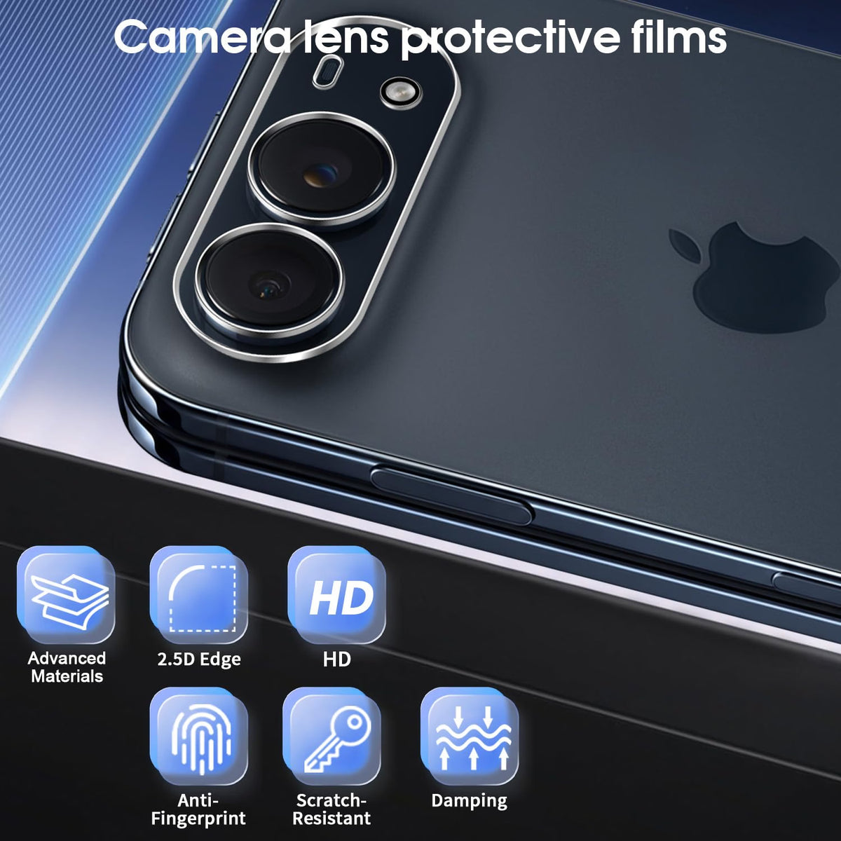 For iPhone 18 Duo 2026 Camera Lens Protector, 9H Tempered Glass, HD Clear, Anti-Scratch, Case Friendly