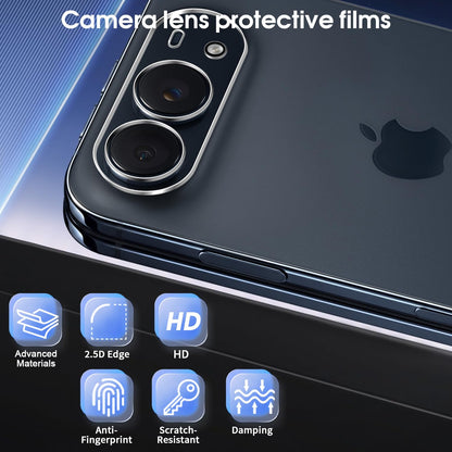 For iPhone 18 Duo 2026 Camera Lens Protector, 9H Tempered Glass, HD Clear, Anti-Scratch, Case Friendly
