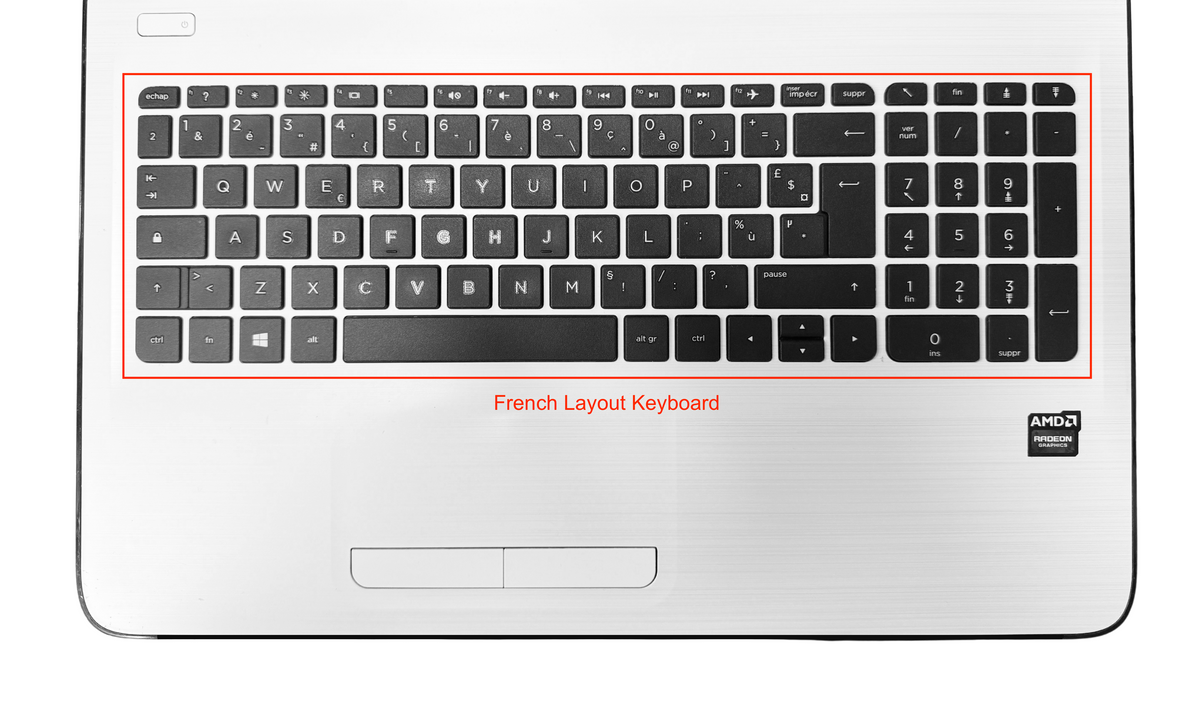 HP Notebook 15-ba025nf 15.6” | AMD A8-7410 | 8GB RAM 240GB SSD | Windows 11 | Refurbished Laptop Excellent | French Layout Keyboard | New Battery