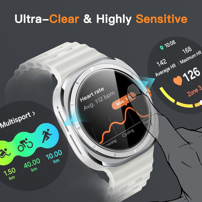[2 Pack] For Samsung Galaxy Watch Ultra (2025/2024) / 6 Classic 47mm Tempered Glass Screen Protector