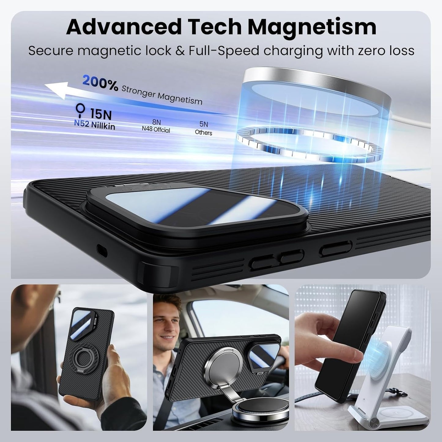 Nillkin S26 Ultra MagSafe® Compatible CamShield CamProp Case with Transparent Camera Cover
