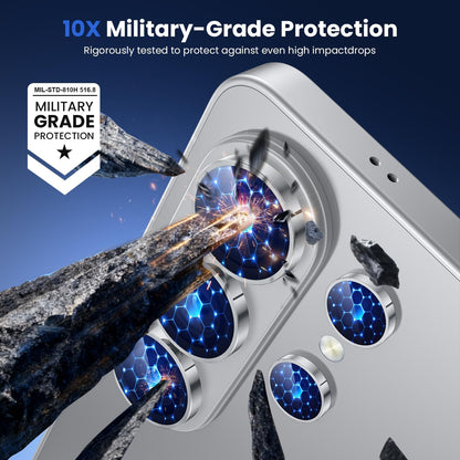 For Samsung Galaxy S26 Ultra Metal Camera Lens Glass Individual Eagle Protector Cover (Silver)