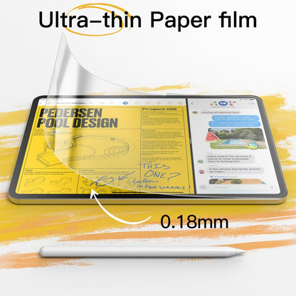 Paper Feel Screen Protector for iPad Pro 11" M5/M4 (2025/2024) Anti-Glare Matte PET Film for Drawing & Writing