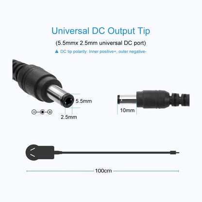 AC 240V to DC 12V 9V 5V 3A 2.5A 2A 1.5A 1A 5.5*2.5mm Power Supply Transformer Adapter For LED Strip