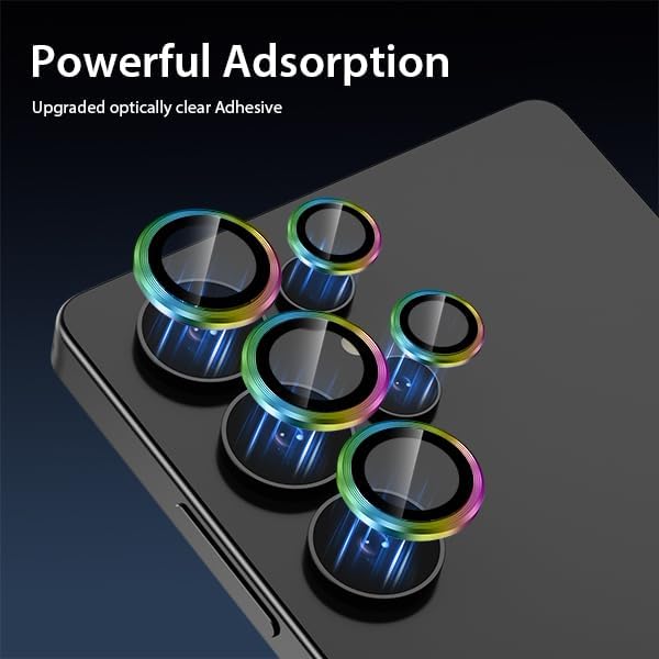 For Samsung Galaxy S25 Ultra Metal Camera Lens Glass Individual Eagle Protector Cover - Multicolour