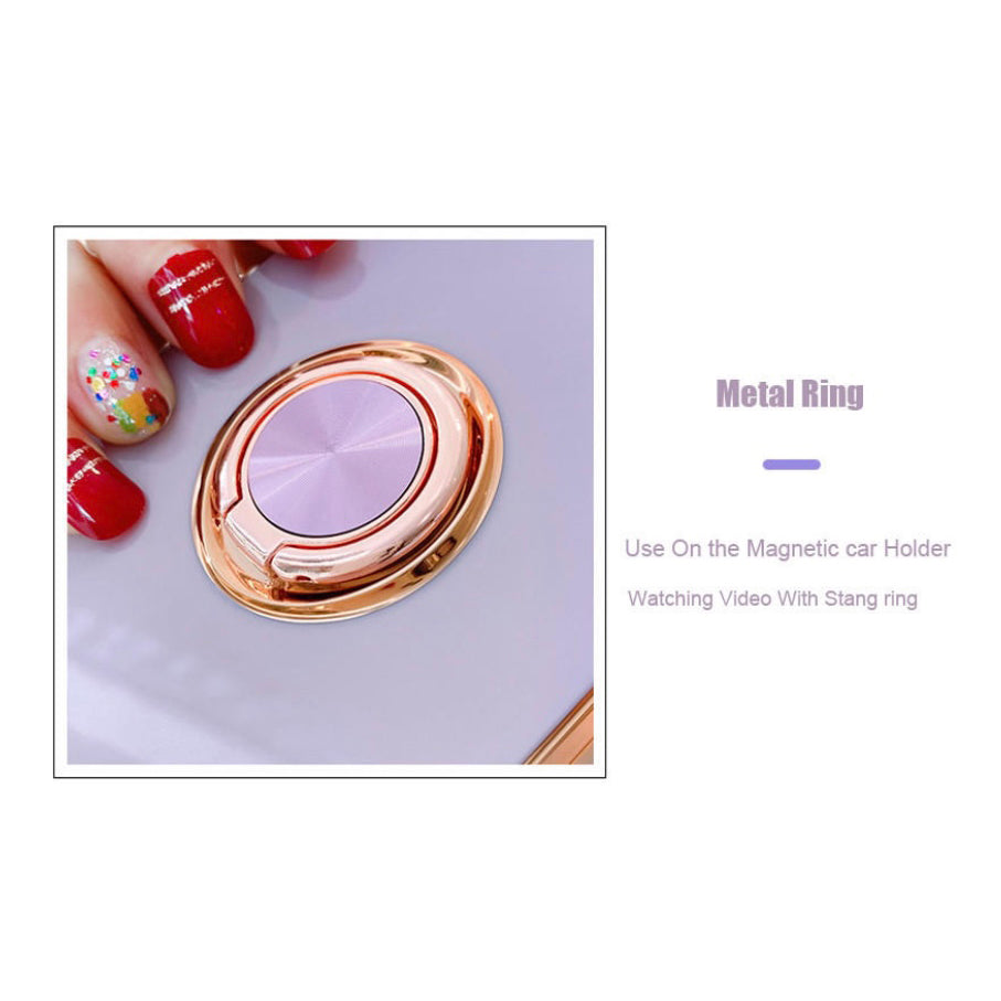 Luxury Shockproof Ring Case Stand Cover For iPhone 13