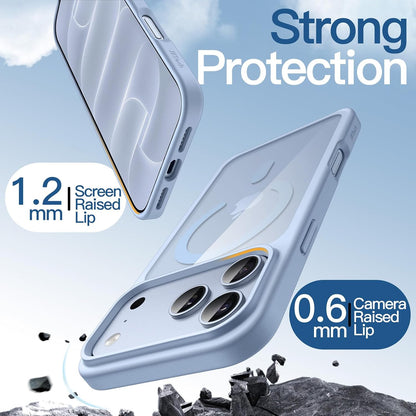 For Apple iPhone 18 Pro Max 6.9-inch Crystal Clear Case Compatible with MagSafe (Glacier)