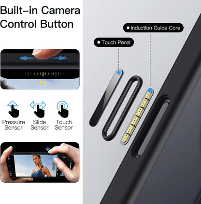 For iPhone 17 Air (6.5") Magnetic MagSafe Shockproof Case Ring Stand Black Cover