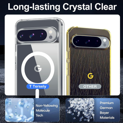 Magnetic Clear Case for Google Pixel 10 Pro XL MagSafe Compatible Anti-Scratch Transparent Protective Cover