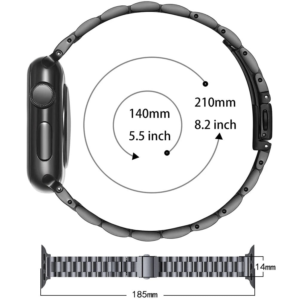 Stainless Steel Metal Slim Watch Band Strap For Apple iWatch Ultra 10 9 8 7 6 5 4 3 2 1 SE 49 46 45 44 42 41 40 38 mm