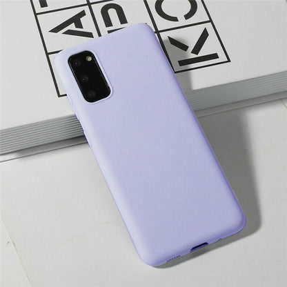 Shockproof Rubber Liquid Silicone Case For Samsung S20 S10 S9 S8 Plus Ultra Note 10 9 8