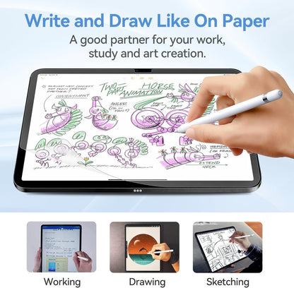 Paper Feel Screen Protector for iPad Air 13" M3/M2 (2025/2024) Anti-Glare Matte PET Film for Drawing & Writing