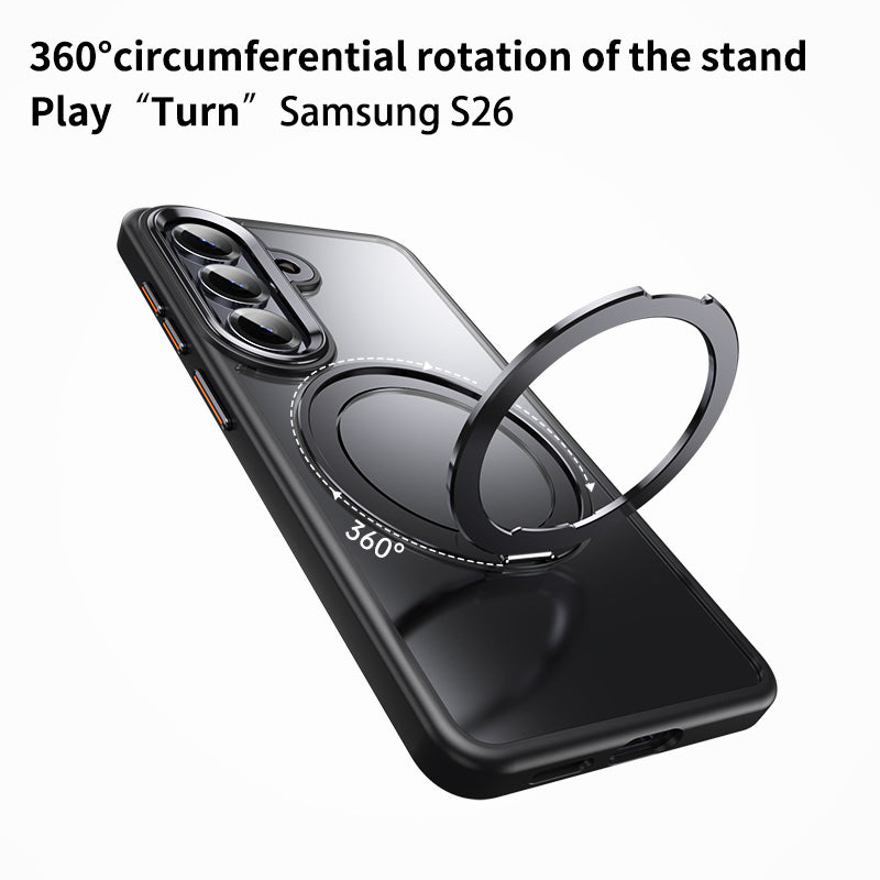 For Samsung Galaxy S26 Plus (6.7") Magnetic MagSafe Phone Shockproof Case Ring Kickstand Stand Cover