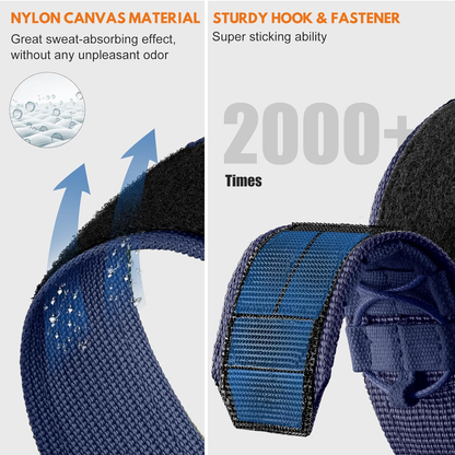 Rugged Military Tactical Nylon Braided Sport Band For Samsung Galaxy Watch Ultra 47mm - Blue