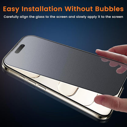 For iPhone 17 Air (6.5”) Matte Anti-Glare Screen Protector 9H Tempered Glass Film