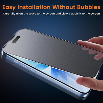 For iPhone 17 (6.3”) Matte Anti-Glare Screen Protector 9H Tempered Glass Film